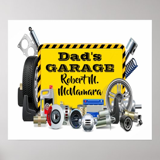 Garage Sign Poster (Vorne)