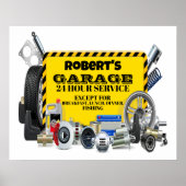 Garage Sign Spaß Poster (Vorne)