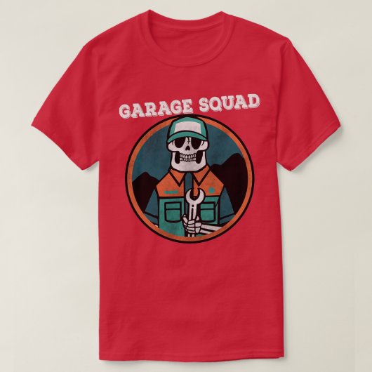 Garage Squad Mechanik T-Shirt (Design vorne)