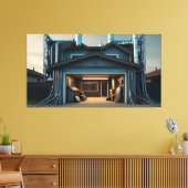 Garage Tech Upgrade canvas print Leinwanddruck (Insitu (Wohnzimmer))