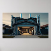 Garage Tech Upgrade matte poster (Vorne)
