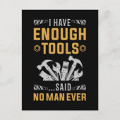 Garage Tools Funny Workshop Joke Postkarte (Vorderseite)