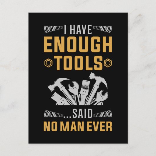 Garage Tools Funny Workshop Joke Postkarte (Vorderseite)
