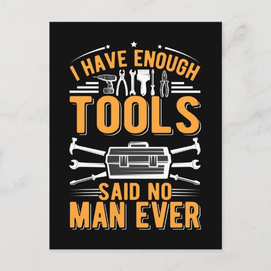 Garage Tools Mechanische Vater Handwerker Handwerk Postkarte (Vorderseite)