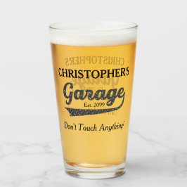 Garage Touch nichts Bierpint-Brille Glas