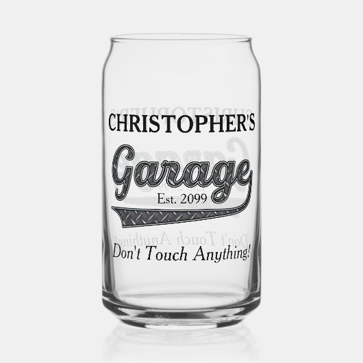 Garage Touch nichts Trinkbehälters Dosenglas (Rückseite)