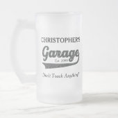 Garage Touch nichts Trinkbehälters Mattglas Bierglas (Links)