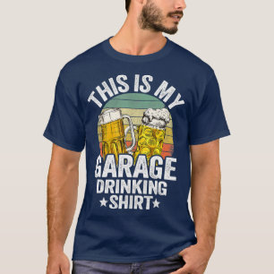 Garage Trinker Papa Vintage Bier Das ist mein T-Shirt