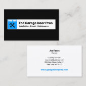 Garage-Türinstallationsprogramm und Reparatur Visitenkarte (Vorne/Hinten)