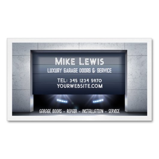 Garage-Türservice Magnetische Visitenkarte (Vorderseite)