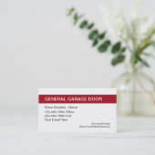 Garage-Türservice Visitenkarte (Stehend Vorderseite)