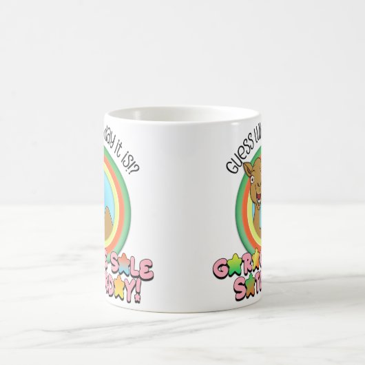 Garage Verkauf Samstags Tasse (Mittel)