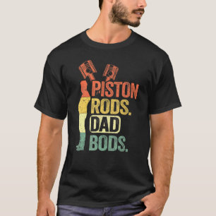 Garage Vintage Maschine Daddy Piston Rods und Vate T-Shirt