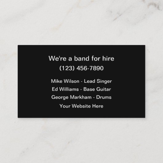 Garage Visitenkarte (Rückseite)