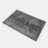 Garage Welcome Mats, Doormat Garage, Custom Garage Fußmatte (Schrägansicht)