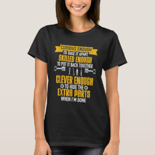Garage Werkstatt Mechanisches Auto Mechanik neugie T-Shirt