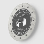 Garage Zuhause Gym Workout Fitness Barbell Sportna Große Wanduhr (Winkel)