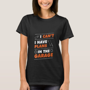 Garagen Damen Lustiger Mechaniker Werkzeuge Garage T-Shirt