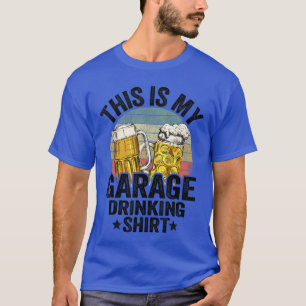 Garagen-Trinker-Vater Vintage-Bier Dies ist meine T-Shirt