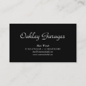 Garagen-Tür-Fahrstraße-Haus-Auftragnehmer Visitenkarte (Rückseite)