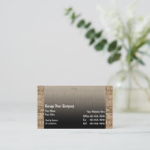 Garagen-Tür-Visitenkarten Visitenkarte (Stehend Vorderseite)