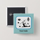 Garagenflohmarkt Button (Vorne & Hinten)