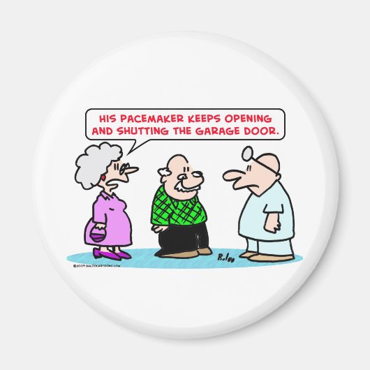 Garagentür für Schrittmacher offen Magnet (Vorne)