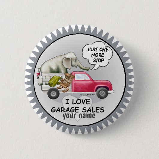 Garagenverkauf Button (Vorderseite)