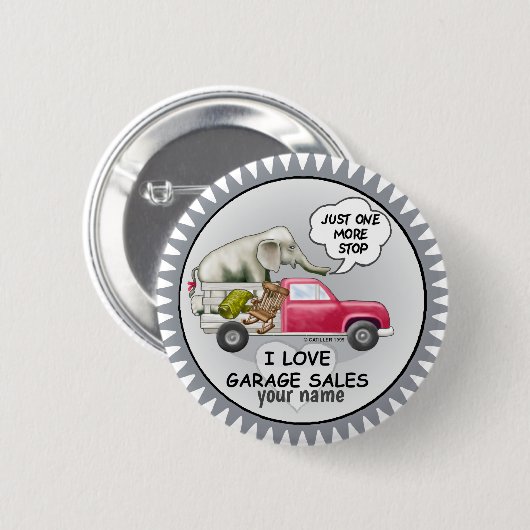 Garagenverkauf Button (Vorne & Hinten)