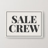 Garagenverkauf-Crew-Button | Hofflohmarkt-Helfer-A Button (Vorderseite)