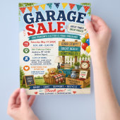 Garagenverkaufsflyer Flyer (Hand)