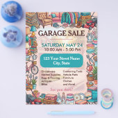 Garagenverkaufsflyer Vorlage Flyer (Einzeln)