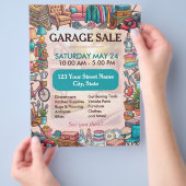 Garagenverkaufsflyer Vorlage Flyer (Hand)