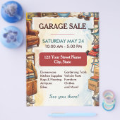Garagenverkaufsflyer Vorlage Flyer (Einzeln)
