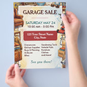 Garagenverkaufsflyer Vorlage Flyer (Hand)