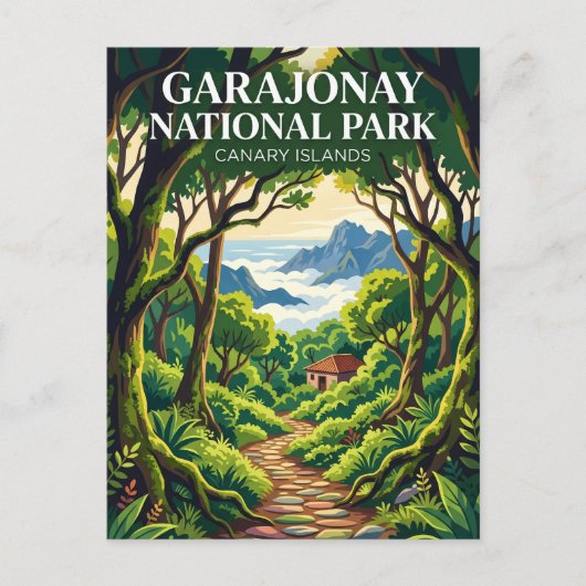 Garajonay-Nationalpark Spanien Postkarte (Vorderseite)