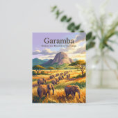 Garamba-Nationalpark Postkarte (Stehend Vorderseite)