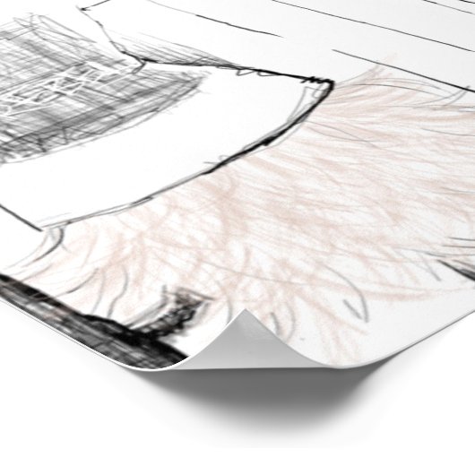 Garance Dore Sketch Poster (Ecke)