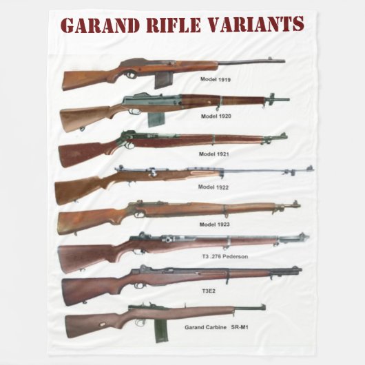 GARAND RIFLE VARIANTS FLEECEDECKE (Vorderseite)