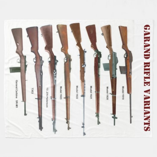GARAND RIFLE VARIANTS FLEECEDECKE (Vorderseite (Horizontal))