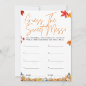 GARANTIEREN SIE DAS SWEET MESS Baby Duschgame Nied Einladung (Vorderseite)