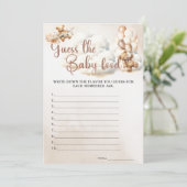 GARANTIEREN SIE DEN BABY FOOD Baby Duschgel Game N Einladung (Stehend Vorderseite)