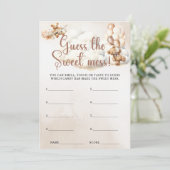 GARANTIEREN SIE DEN Niedlichen Bär "SWEET MESS Bab Einladung (Stehend Vorderseite)