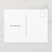 Garba Night Dancer, rosa Einladungspostkarte (Rückseite)