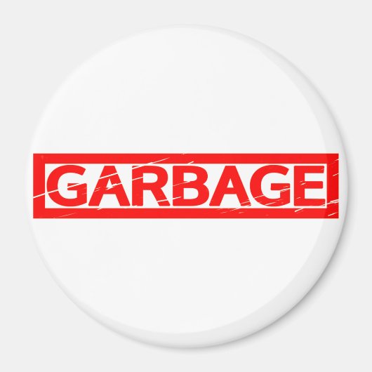 Garbage Briefmarke Magnet (Vorne)
