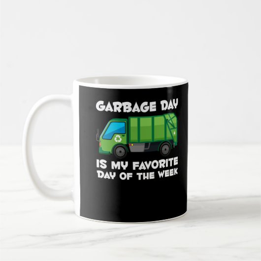 Garbage Day Boys Kleinkinder Trucker Fan Kaffeetasse (Links)