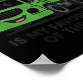 Garbage Day Is Favorite Traruck Kids Boys Toddlers Poster (Ecke)