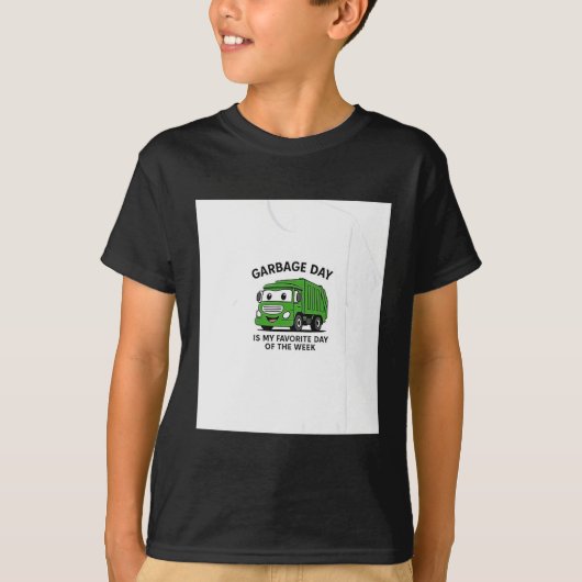 Garbage Day Is Favorite Traruck Kids Boys Toddlers T-Shirt (Vorderseite)