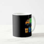 Garbage Day Recycling Truck Kids Boys Toddlers Gir Kaffeetasse (VorderseiteRechts)