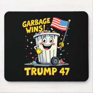 Garbage gewinnt Trump 47 Team Garbage für Trump 20 Mousepad